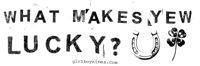 what makes yew lucky? sticker