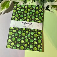 Image 1 of Handmade Green D20 Dice Notebook