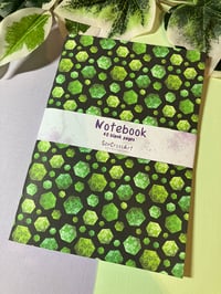 Image 2 of Handmade Green D20 Dice Notebook