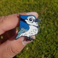 Image 2 of Azulejito/Blue Jay Enamel Pin