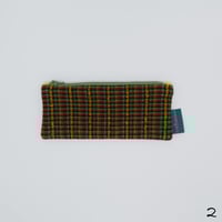 Image 3 of Handwoven and handmade 100% lambswool tweed pencil case variations 