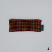 Image 2 of Handwoven and handmade 100% lambswool tweed pencil case variations 