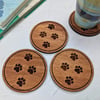 Cat Paw Coasters - set of 4