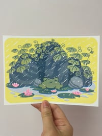 Rainy Frog Riso Print