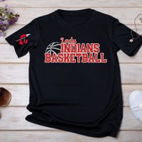 Image 1 of Indians Sleeve Basketball Tee