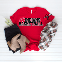 Image 2 of Indians Sleeve Basketball Tee