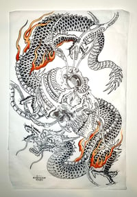 Dragon/Mech Skull final drawing