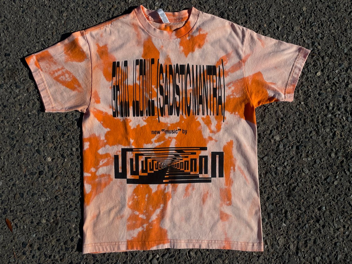 Image of J.R.C.G. / Sub Pop - Grim Iconic shirt (Orange Bleach Dye)