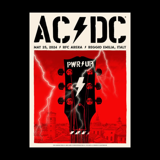 Image of AC/DC - May 25 2024 - Reggio Italy Tour Poster