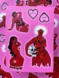 Image 1 of Series 5 Sticker Sheet (5 stickers) misprint