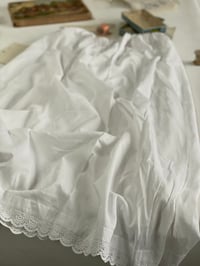 Image 1 of Beautiful White Cotton Petticoat