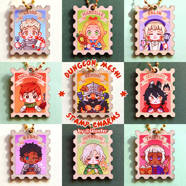 Image of DUNGEON MESHI Stamp Charms