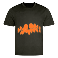 TEETH TEE - COMBAT GREEN / ORANGE