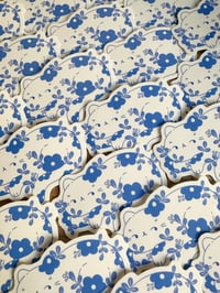 Image 1 of Porcelain Flower Cat Sticker