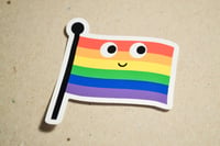 Image 4 of Pride Flag Happy Sticker