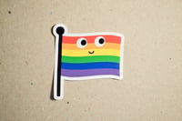 Image 5 of Pride Flag Happy Sticker