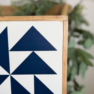 Image of 5-Set Navy - 11" Classic Barn Quilts