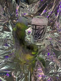 Image 1 of Priapus Hybrid Stroker & Dildo in "Green Ball Python" colorway