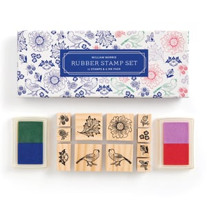 Image of William Morris Rubber Stamp set