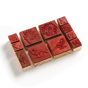 Image of William Morris Rubber Stamp set