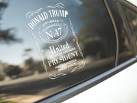 Image 1 of N47 US President Permanet Vinyl Car Decal decal sticker