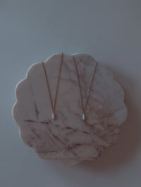 Image 2 of Fire Opal Necklace (Silver or Gold)