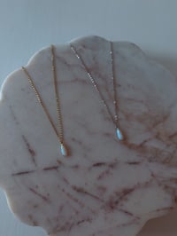 Image 4 of Fire Opal Necklace (Silver or Gold)