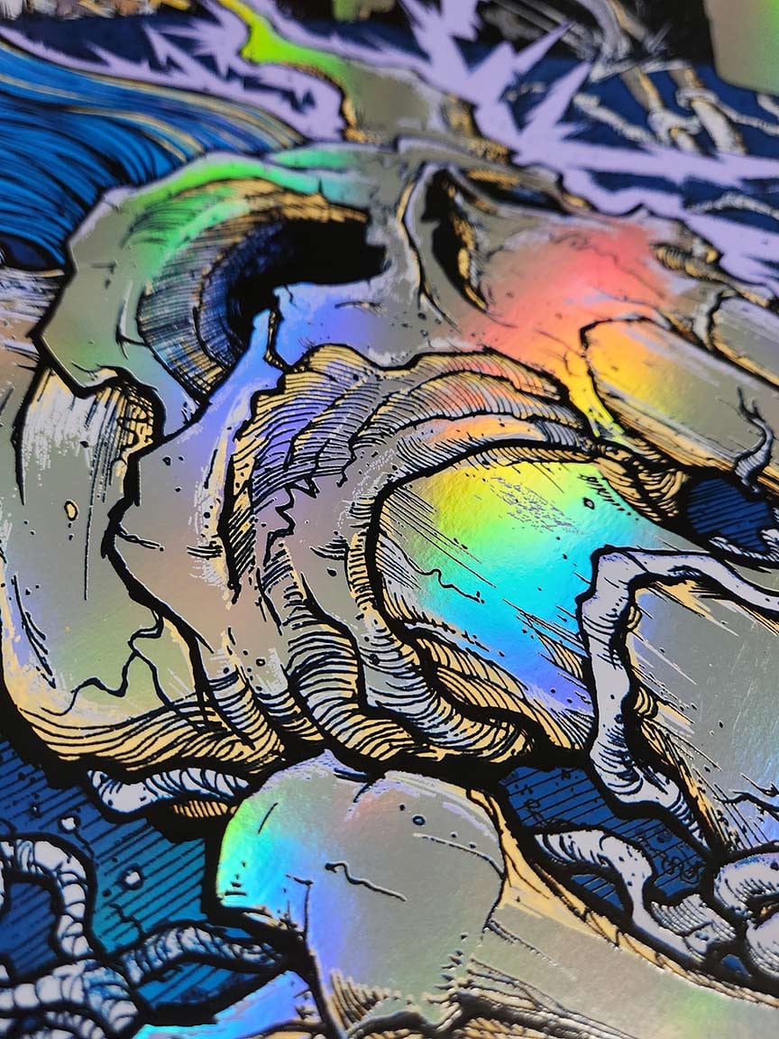 Official METALLICA Chicago Aug, 9 & 11 FOIL POSTER SET | SQUINDO