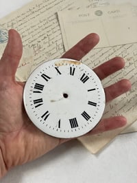 Image 1 of Large Eamel Clock Face