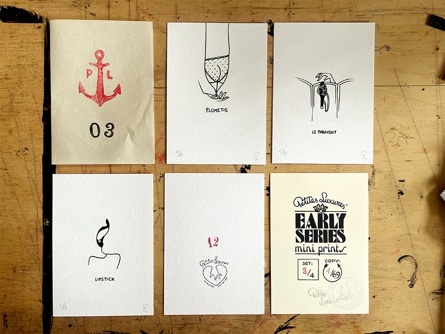 Image of Early Series Mini Prints set 3 on 4