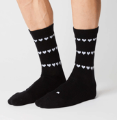 Image of FINGERSCROSSED Merino Heart Socks