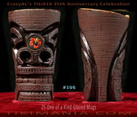 Image 3 of CrazyAL's Tiki #18 "Hibiscus Tiki" Mug Artist's Proof #106