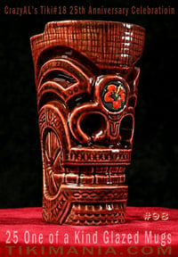 Image 1 of CrazyAL's Tiki #18 "Hibiscus Tiki" Mug Artist's Proof #98