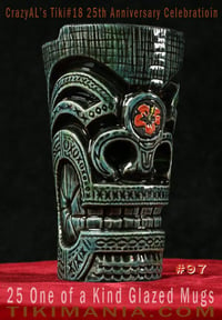 Image 1 of CrazyAL's Tiki #18 "Hibiscus Tiki" Mug Artist's Proof #97