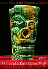 Image 1 of CrazyAL's Tiki #18 "Hibiscus Tiki" Mug Artist's Proof #96