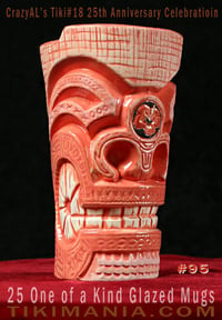 Image 1 of CrazyAL's Tiki #18 "Hibiscus Tiki" Mug Artist's Proof #95