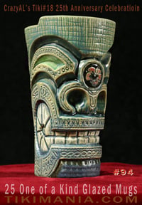 Image 1 of CrazyAL's Tiki #18 "Hibiscus Tiki" Mug Artist's Proof #94