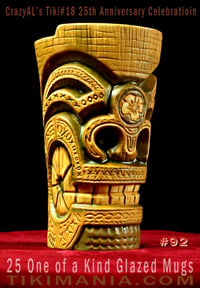 Image 1 of CrazyAL's Tiki #18 "Hibiscus Tiki" Mug Artist's Proof #92