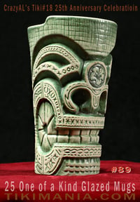 Image 1 of CrazyAL's Tiki #18 "Hibiscus Tiki" Mug Artist's Proof #89