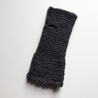 Image 2 of Wrist Worms, Dark Grey Tweed