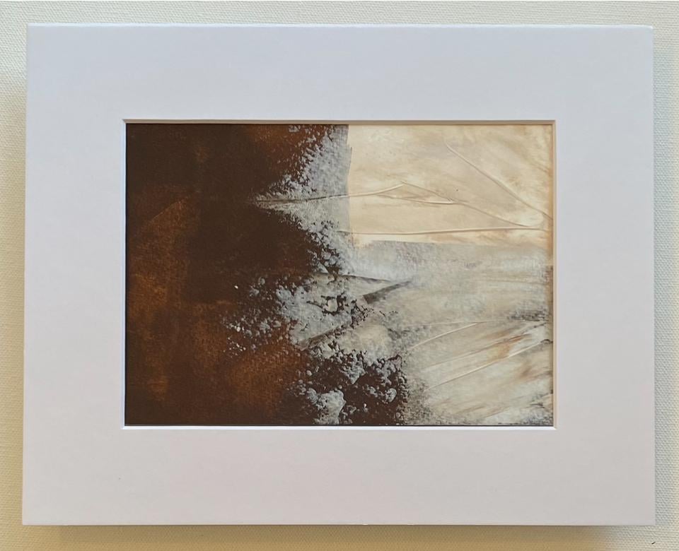 ORIGINAL FREEDOM TEXTURE ABSTRACT PAINTING 5 X 7 Unframed with 8 x 10 ...