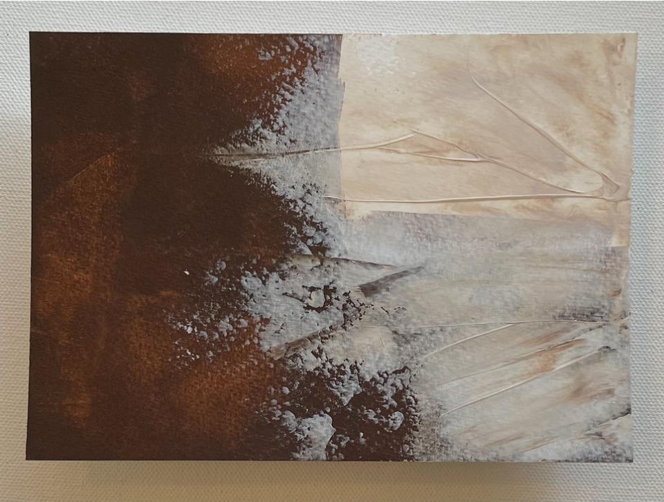 ORIGINAL FREEDOM TEXTURE ABSTRACT PAINTING 5 X 7 Unframed with 8 x 10 ...