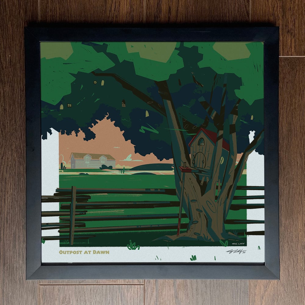 Image of Outpost at Dawn (Framed Print)