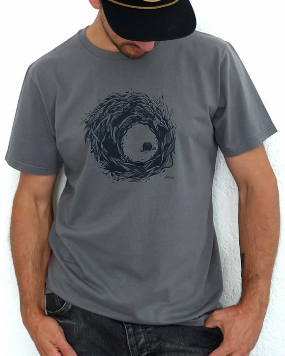 Image of "Refuge" - Tee-shirt gris