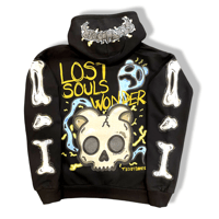 Image 2 of Teddy Bones Lost Souls pull over hoodie