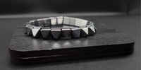 Image 4 of Hematite pyramid studs bracelet 