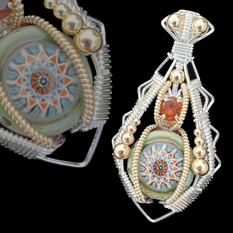 Image of Steve H Glass Collab Pendant (Medium + Citrine)