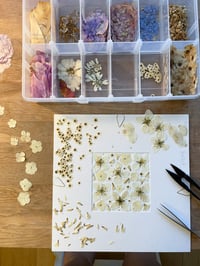 Image 3 of Pressed flower frame "The starry night"