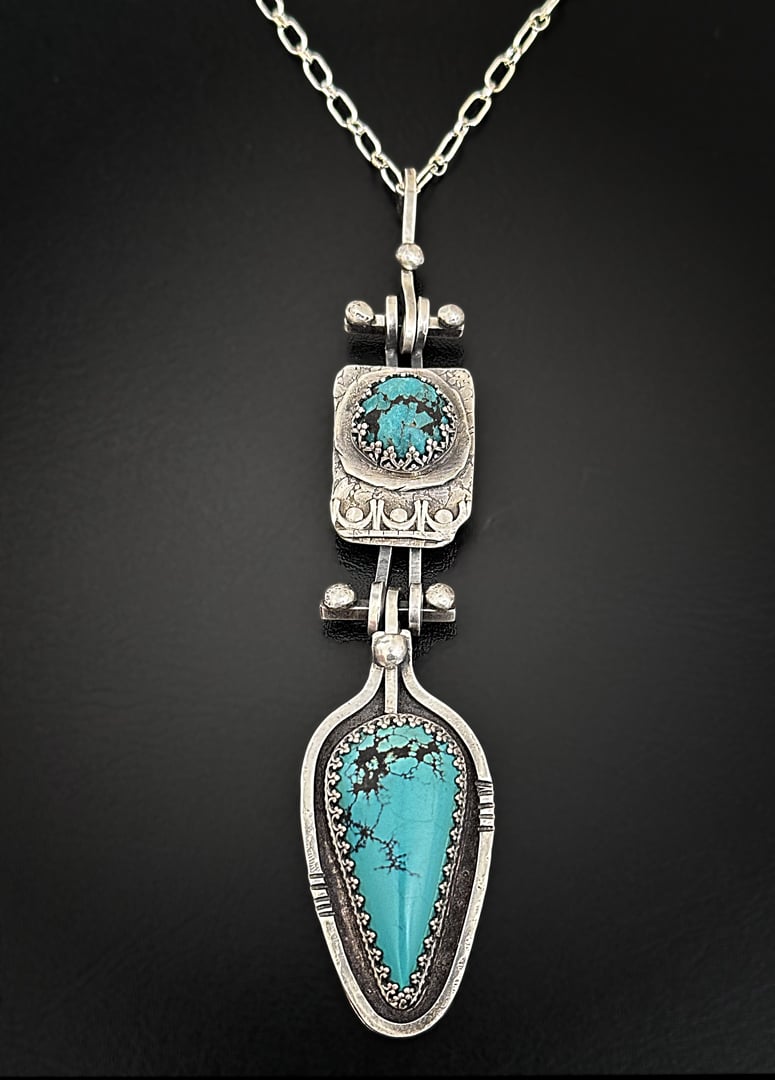 Image of Double Turquoise Pendant