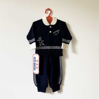 Image 1 of Ensemble patineur 3/6 mois Petit Bateau années 80